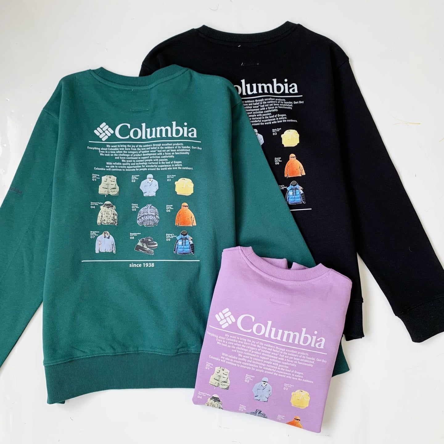 Columbia前後印花長袖衛衣(團購) - jbh852