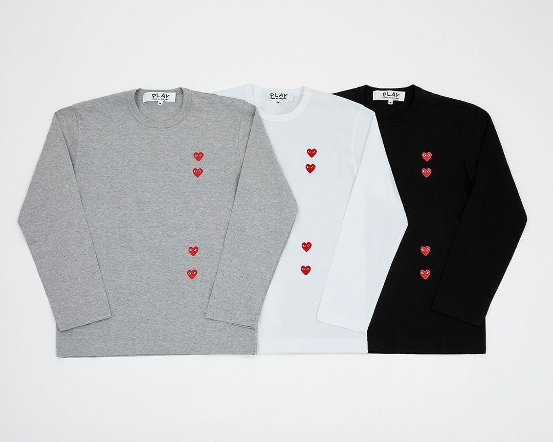 Comme des Garçons CDG 川久保玲4心心長袖衫(團購) - jbh852