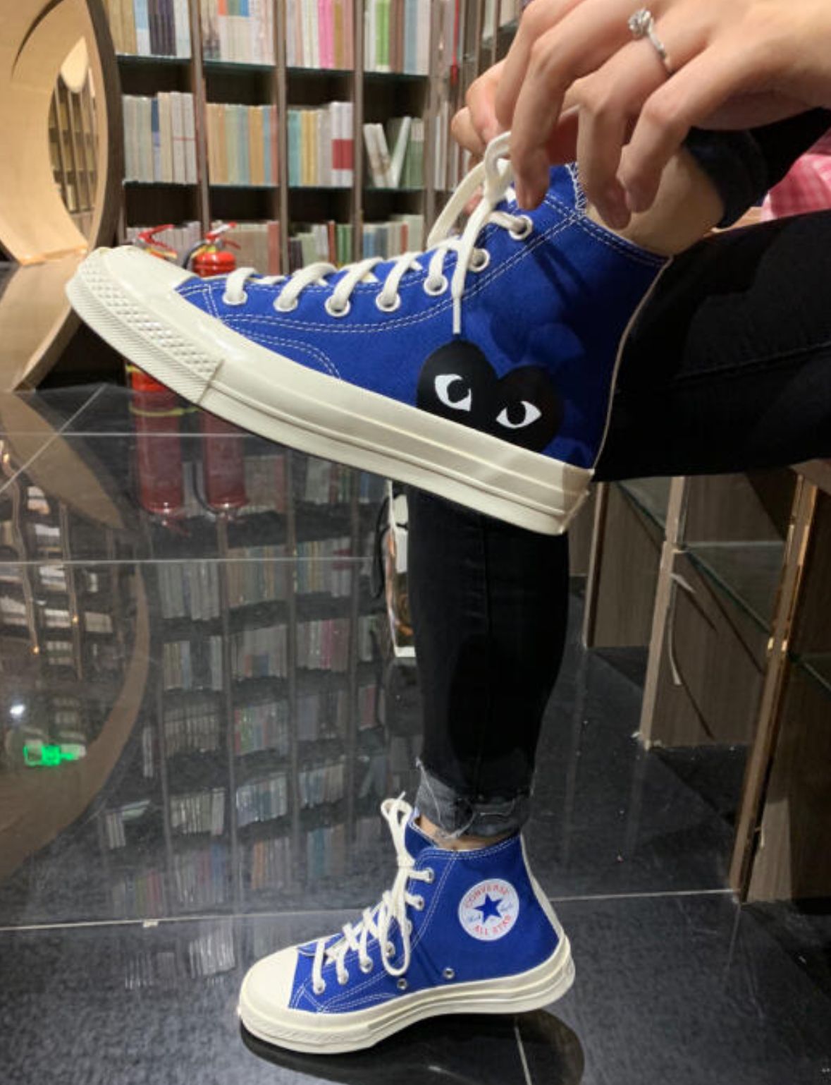 Converse x Comme des Garçons聯名高筒波鞋(團購) - jbh852