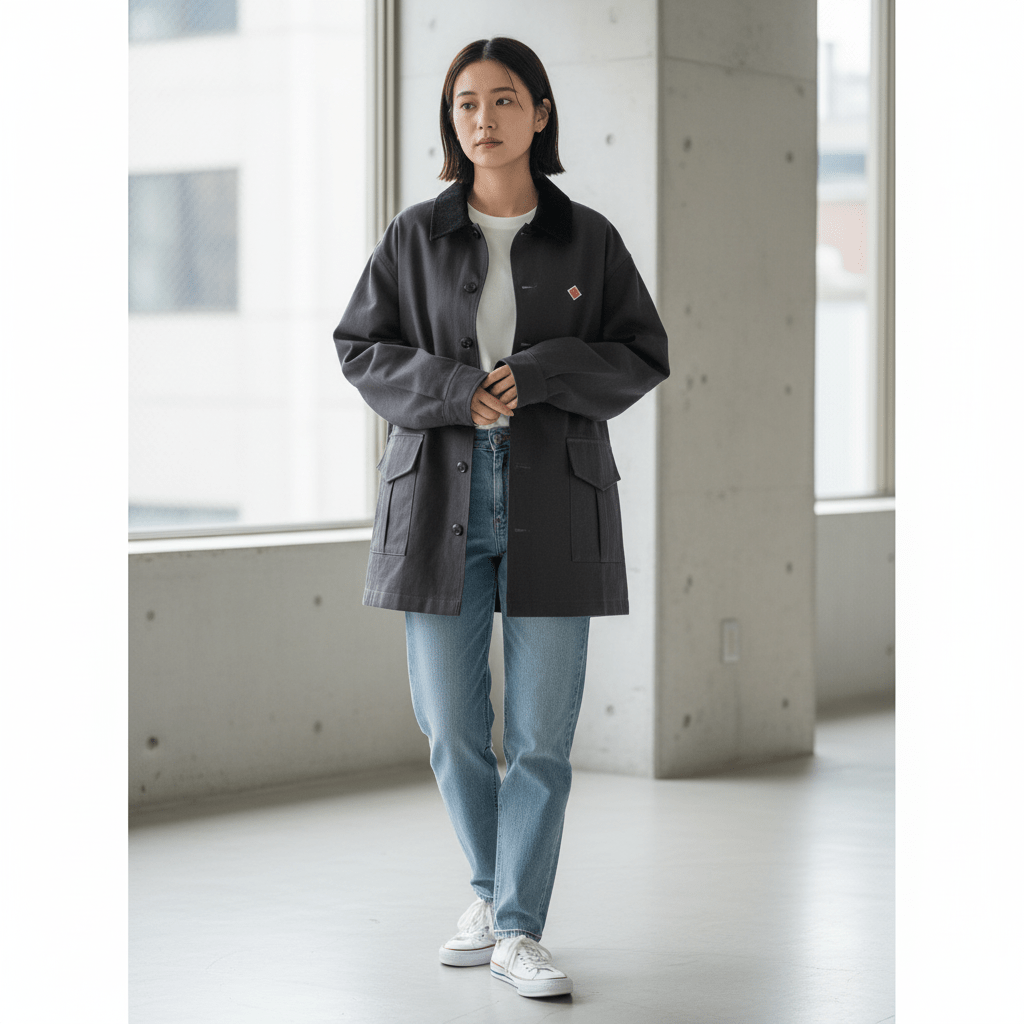 Danton絨領中長款外套(團購) - jbh852