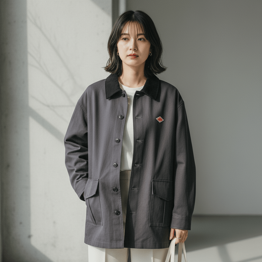 Danton絨領中長款外套(團購) - jbh852