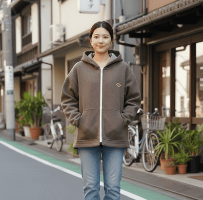 Danton拉鍊連帽毛呢外套(團購) - jbh852