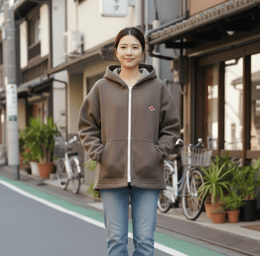 Danton拉鍊連帽毛呢外套(團購) - jbh852