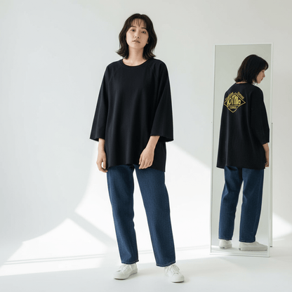 Danton人氣圓領中袖長款Tee(團購) - jbh852