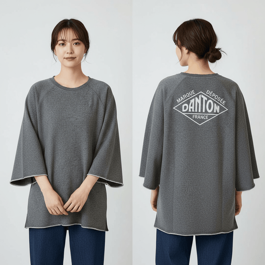 Danton人氣圓領中袖長款Tee(團購) - jbh852
