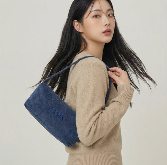 EMIS燈芯絨手提腋下兩用包(團購) - jbh852