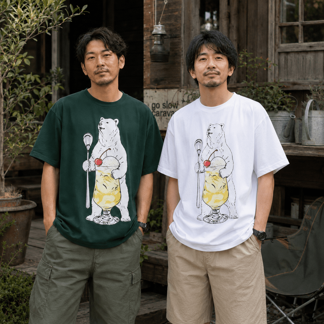 Go Slow Caravan 日系北極熊蘇打短袖 Tee(團購) - jbh852
