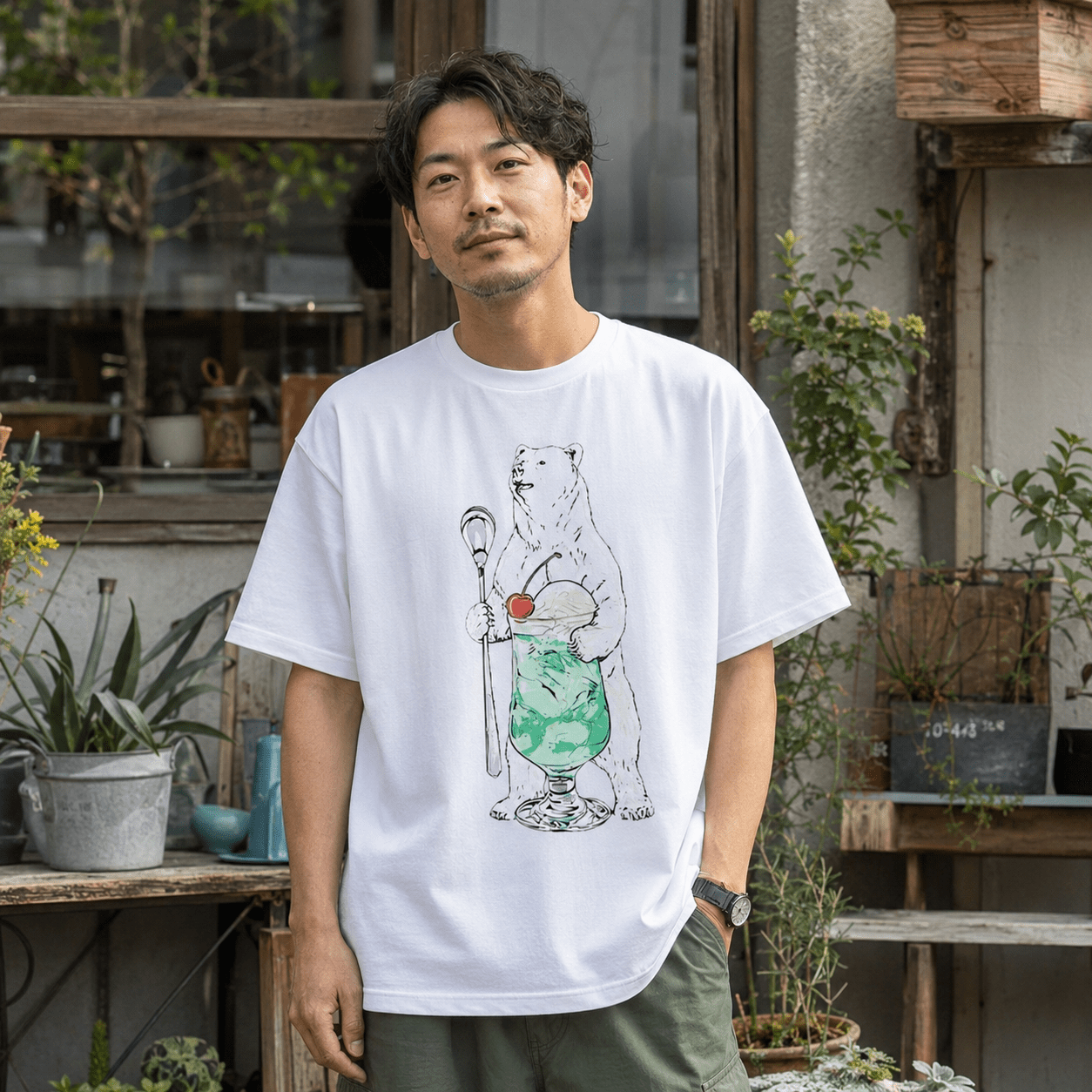Go Slow Caravan 日系北極熊蘇打短袖 Tee(團購) - jbh852