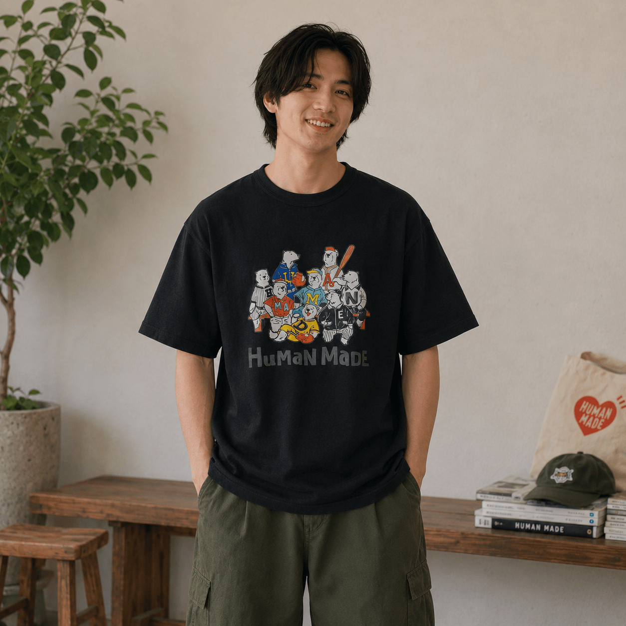 Human Made 棒球熊熊印花Tee(團購) - jbh852