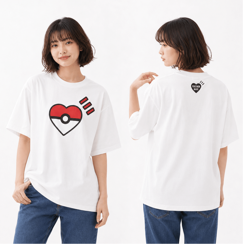 Human Made x Pokemon心形精靈球Tee(團購) - jbh852