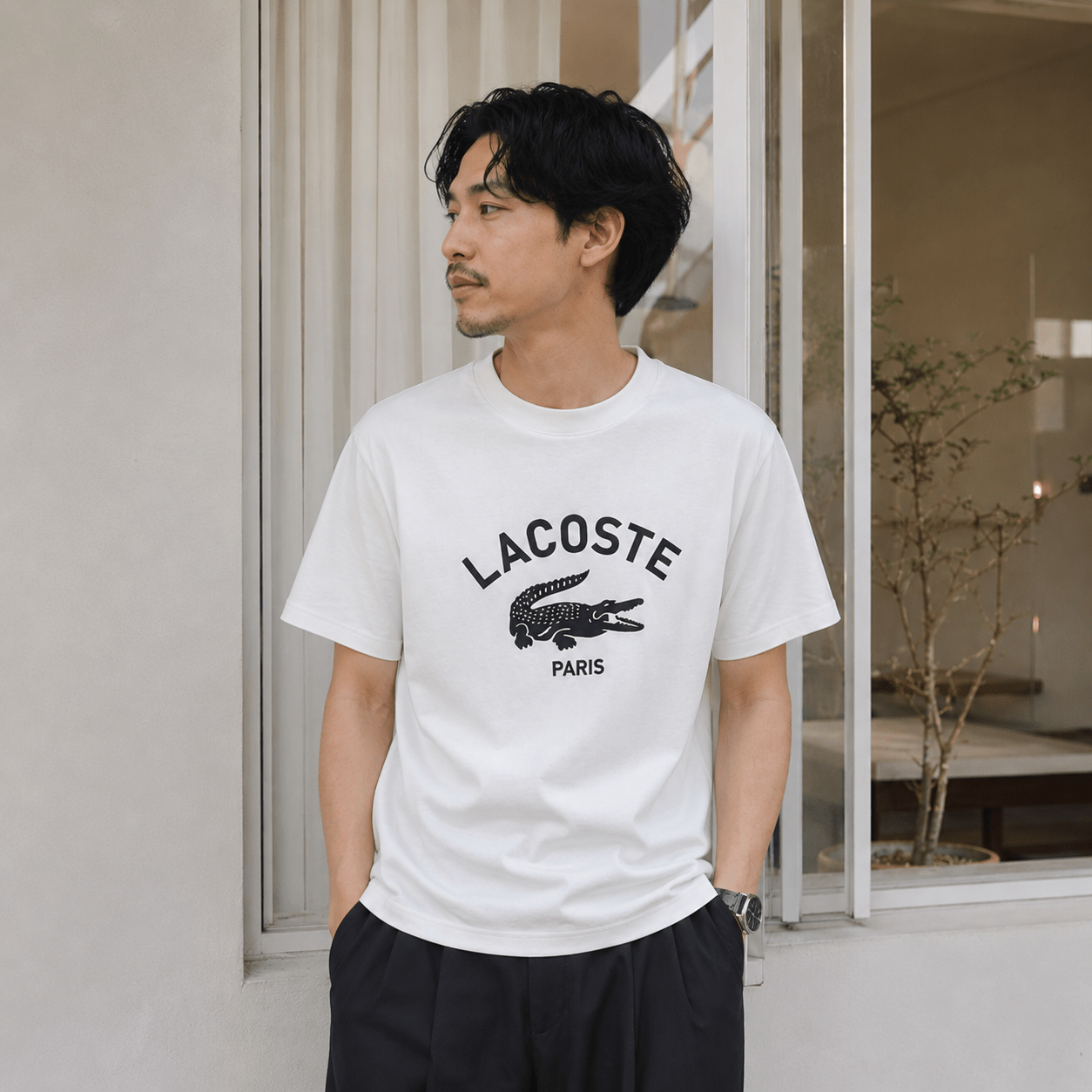 Lacoste Paris 復古印花短袖 Tee(團購) - jbh852