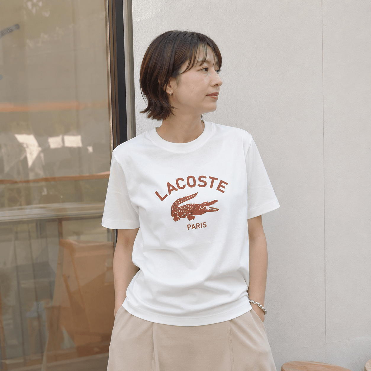 Lacoste Paris 復古印花短袖 Tee(團購) - jbh852