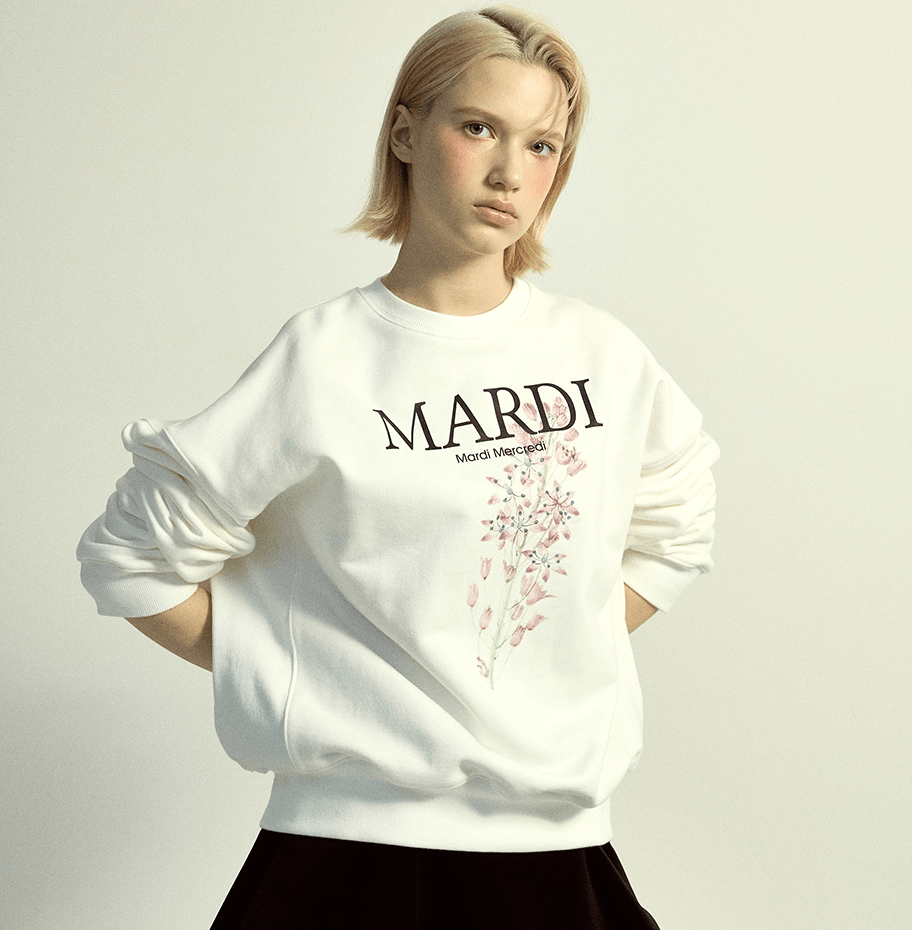 MARDI MERCREDI最新花卉主題衛衣(團購) - jbh852