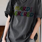 MARDI MERCREDI彩虹橫字鬆身T(團購) - jbh852