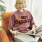 MARDI MERCREDI彩虹橫字鬆身T(團購) - jbh852