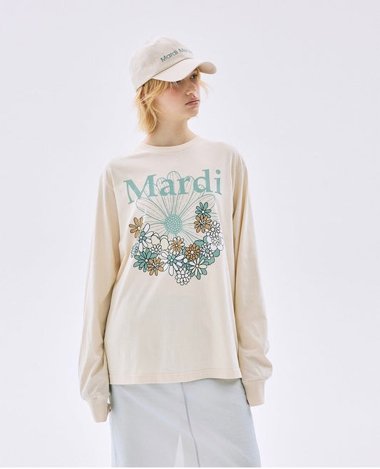 MARDI MERCREDI小花園系列淺色長袖Tee(團購) - jbh852