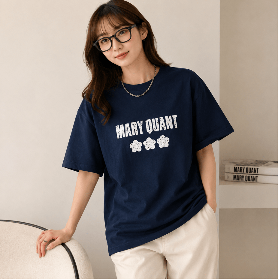 MARY QUANT經典標誌印花 Tee(團購) - jbh852