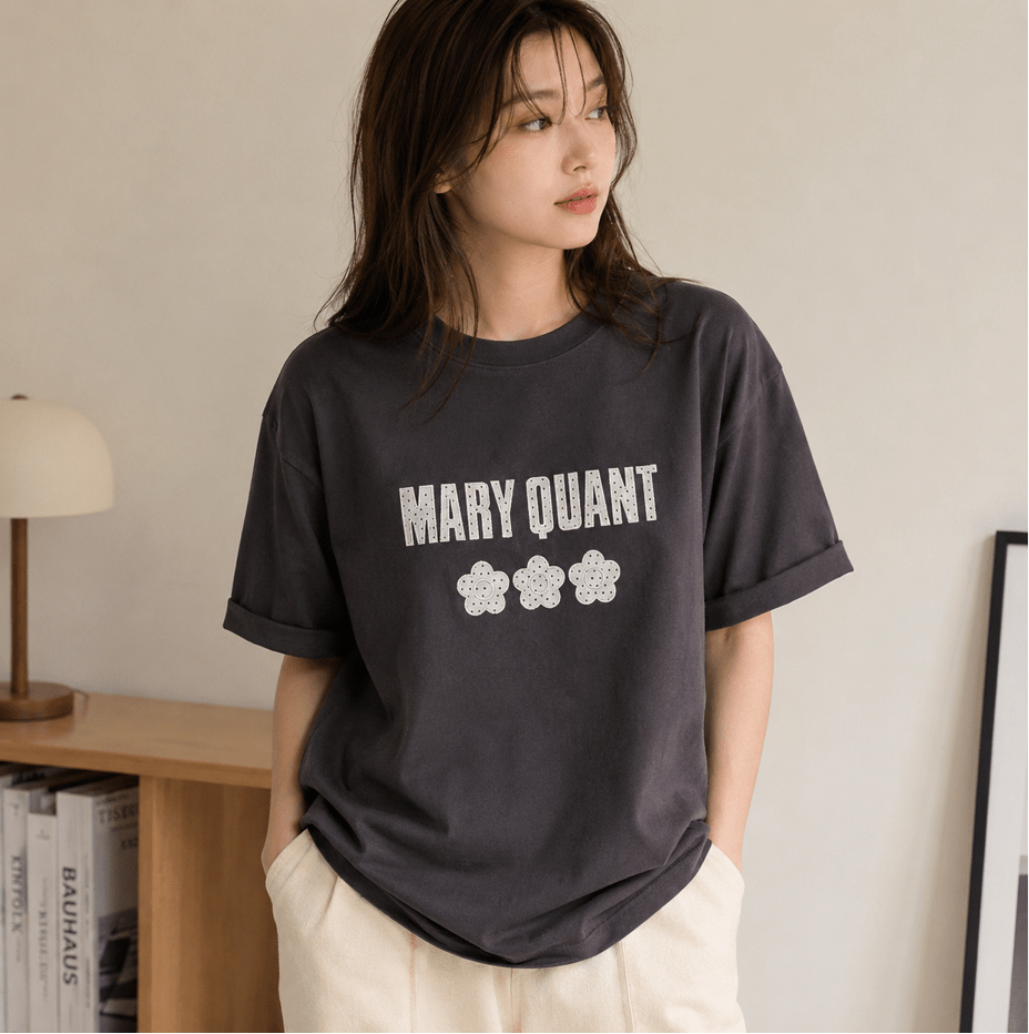 MARY QUANT經典標誌印花 Tee(團購) - jbh852
