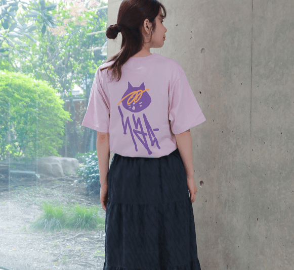 Ne - net NYA塗鴉風貓貓短袖 Tee(團購) - jbh852