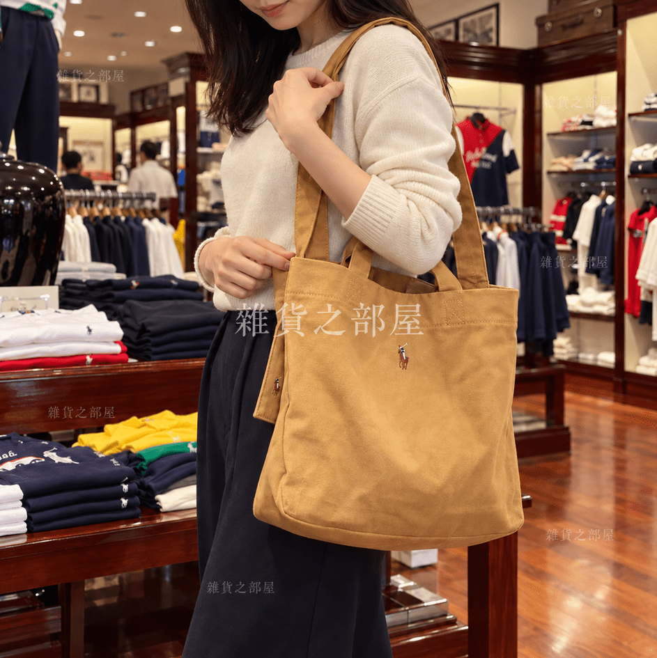 Polo帆布兩用Tote(團購) - jbh852