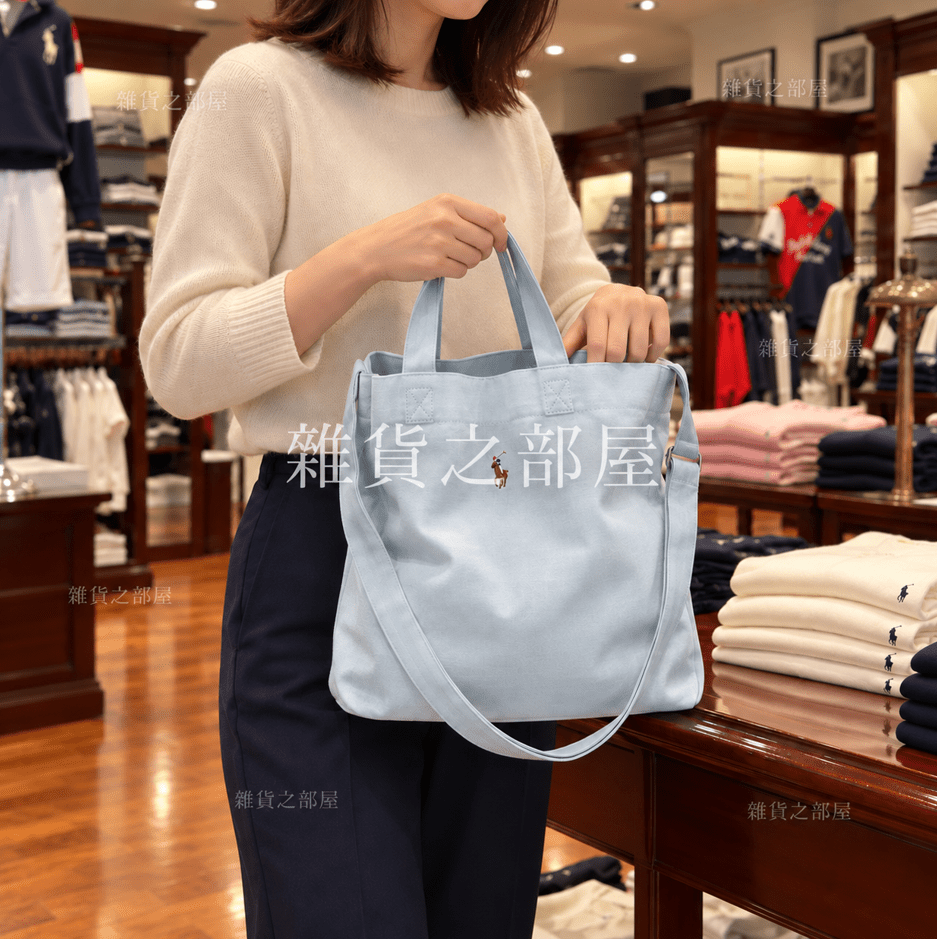 Polo帆布兩用Tote(團購) - jbh852