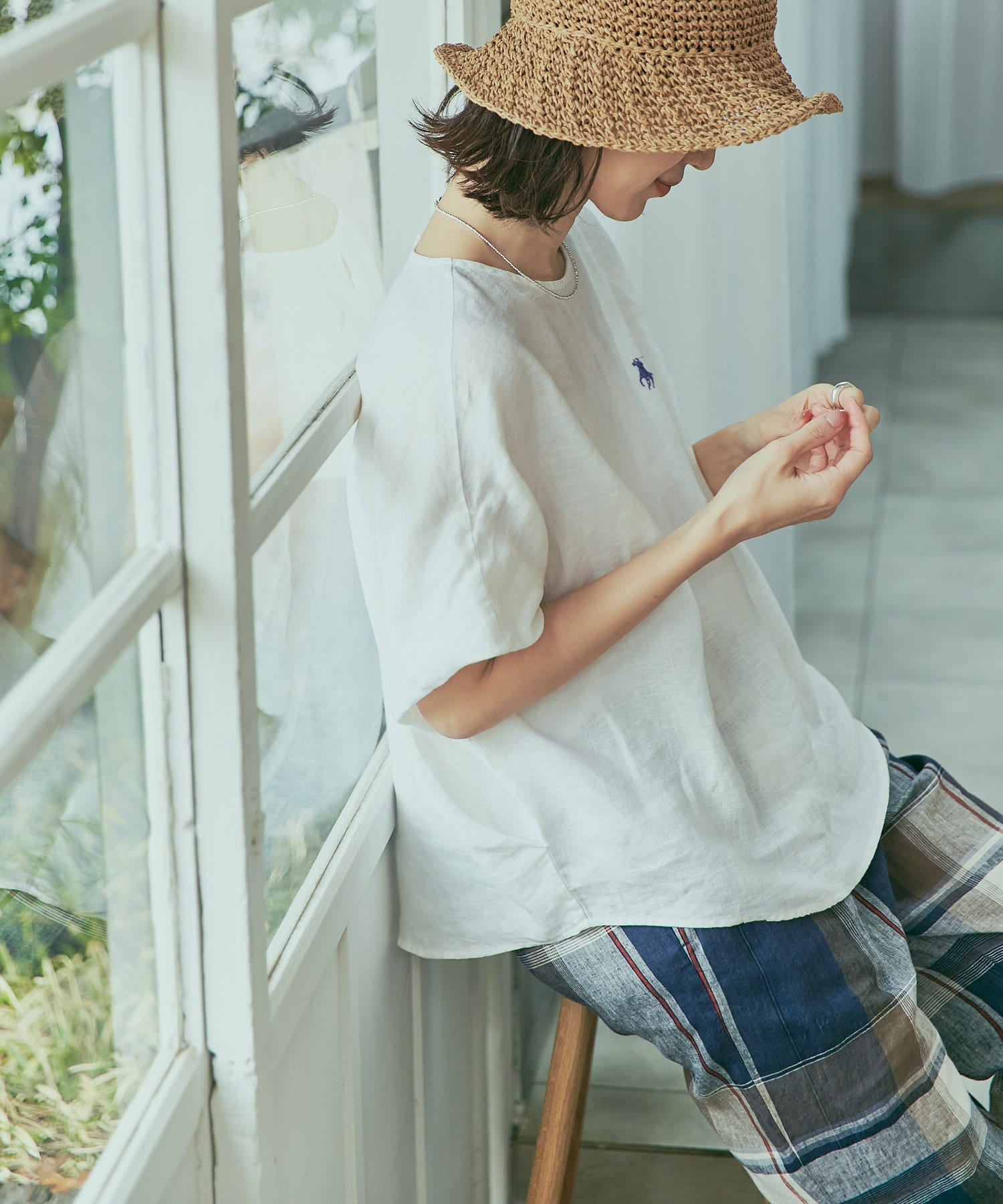 Ralph Lauren 天然亞麻鬆身上衣(團購) - jbh852