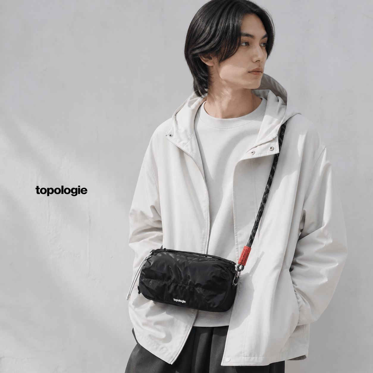 Topolopie輕便拉鏈斜揹袋 - jbh852