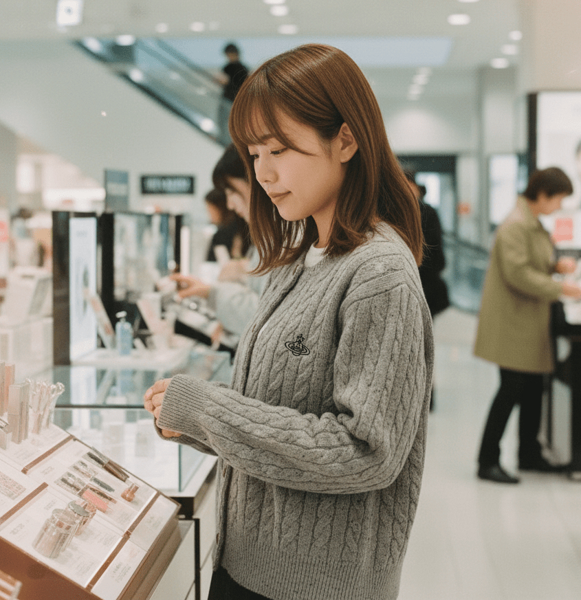 Westwood刺繡雪花點麻花開胸外套(團購) - jbh852