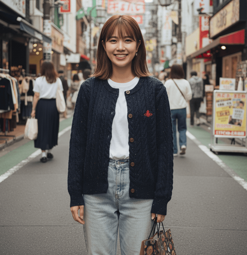 Westwood刺繡雪花點麻花開胸外套(團購) - jbh852