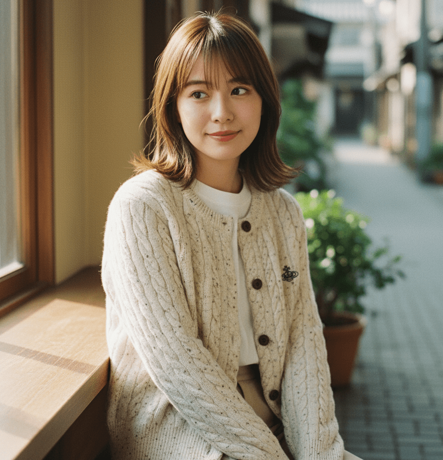 Westwood刺繡雪花點麻花開胸外套(團購) - jbh852