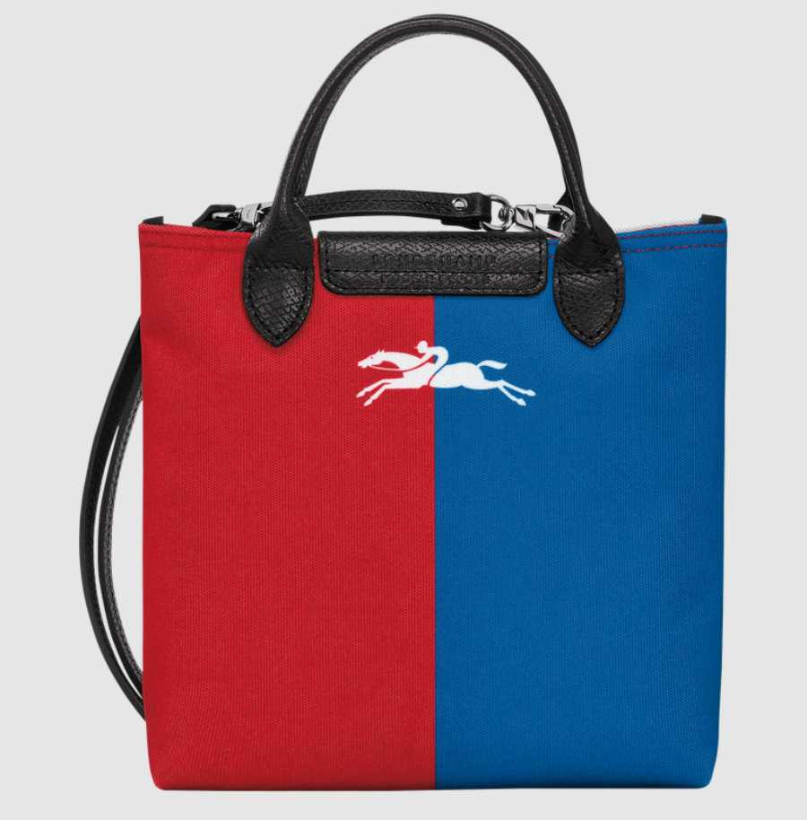 Longchamp x Robert Indiana 撞色Love帆布斜揹手提兩用袋(團購) - jbh852