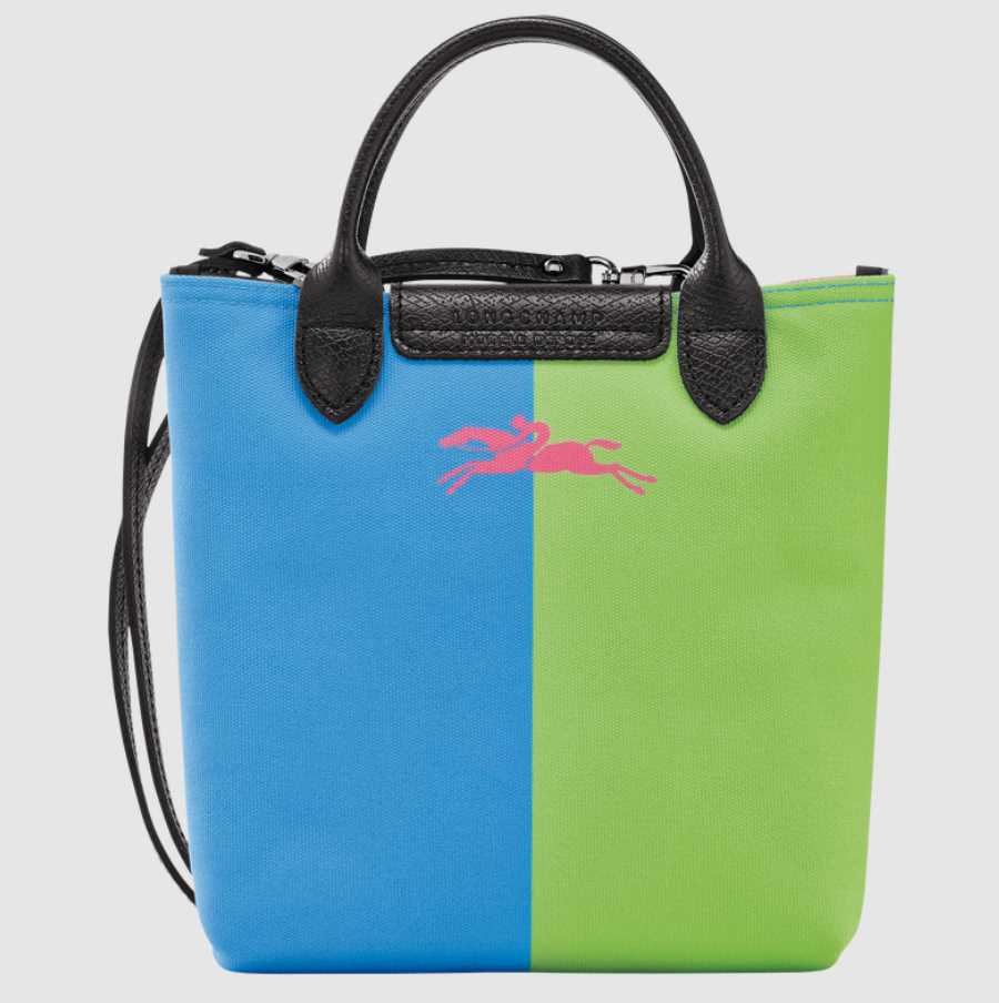 Longchamp x Robert Indiana 撞色Love帆布斜揹手提兩用袋(團購) - jbh852