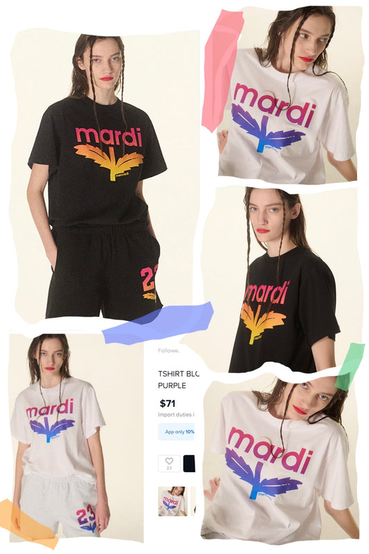 MARDI MERCREDI新款樹葉Logo T-Shirt(團購) - jbh852